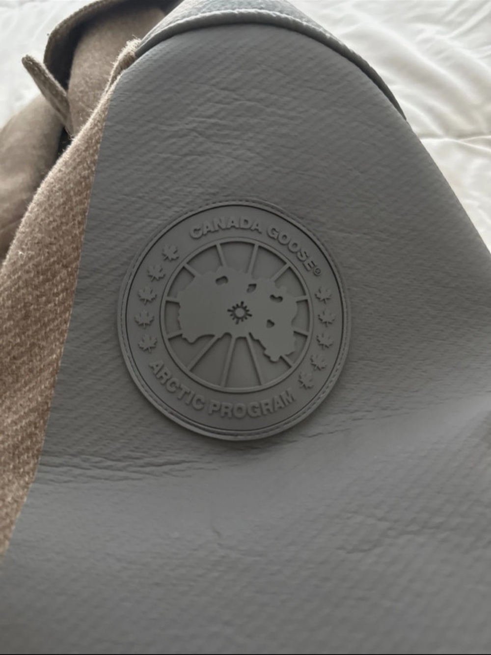 Canada Goose Men’s Gray Logo Slide Sandal